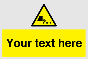 Custom Warning sewage effluent outfall